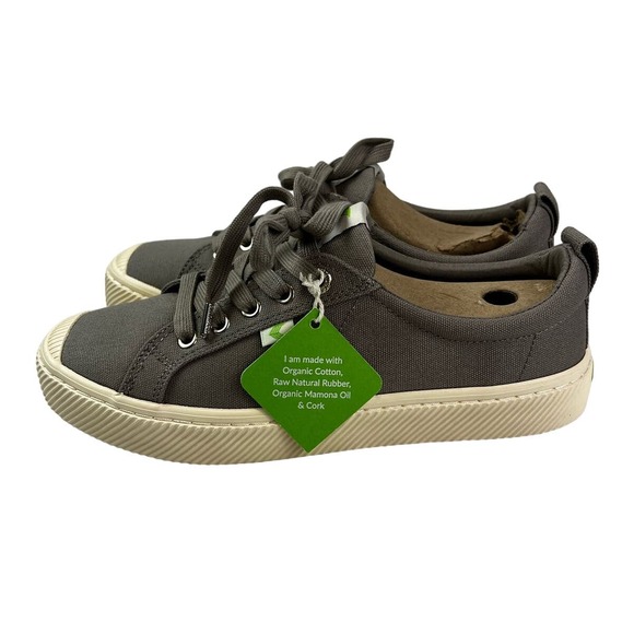 Cariuma Shoes - Cariuma OCA Low Canvas Sneaker Mystic Gray Sz W 9 / M 7.5 NIB